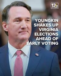 With early voting just a week away, Gov. Youngkin signed a new executive  order directing the Virginia Department of Elections to work with federal  partners to boost data sharing and voter roll