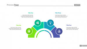 Process Chart With Four Elements Slide Vector Free Download