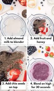 Pour into glasses and serve. Strawberry Blueberry Smoothie Dairy Free Clean Eating Kitchen