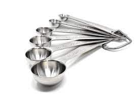 By extension, the term is also used as a cooking measure of volume. Stainless Steel Measuring Spoons For Cooking 6 Piece Set