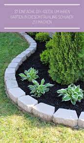 37 Einfache Diy Ideen Um Ihren Garten In Diesem Fruhling Schoner Zu Machen Diesem Easydiy Einf Small Front Gardens Landscaping With Rocks Easy Landscaping