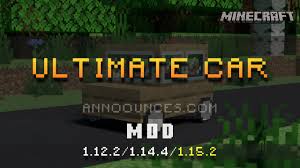 The minecraft ultimate car mod for 1.17.1 adds vehicles, road building, and biodiesel manufacturing to your minecraft world.there are several cars available, each with a unique set of attributes. Ultimate Car Mod 1 14 4 1 15 2 Minecraft Mods