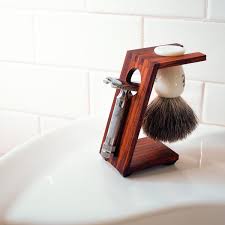 Wood Shaving Stand For Safety Razors Burmese Rosewood Shaving Stand Shaving Accessories Wet Shaving