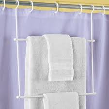 Best shower curtain rods of 2021. Instant Hanging Shower Rod Towel Rack Collections Etc