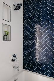 Reasons for low water pressure in shower. Interiors Shower Accent Tile Accent Tile Shower Wall White Subway Tile Shower