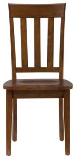 Get it as soon as wed, jul 21. Wooden Slat Back Chair With Straight Feet Set Of 2 Caramel Brown Transitional Dining Chairs By Virventures Houzz