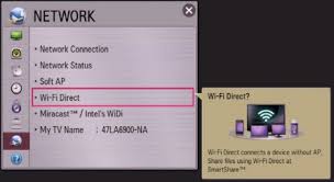 It is also helpful if you wish to make certain changes to your home network, to ensure the continued operation of your lg smart tv. Hilfe Bibliothek Ich Mochte Smart Gerate Smartphone Tablet Pc Usw Mit Meinem Smart Tv Mithilfe Der Wi Fi Direct Funktion Verbinden Lg Schweiz Service