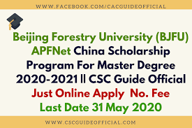 The program covers tuition for eligible suny and cuny students. Beijing Forestry University Bjfu Apfnet Scholarship Csc Guide Official