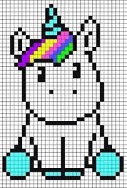 Unicornio Pixel Art Licorne Pixel Art Dessin Petit Carreau