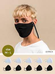 These 5 free face mask patterns use easy to find fabrics and can be sewn in just a few minutes. 10 Pack Mouth Nose Mask Size M L Toxin Free According To Gots
