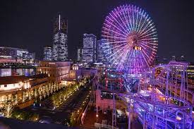 ワールドポーターズ ルーフガーデンからの夜景 コスモワールド 穴場スポット みなとみらい ランドマークタワー 横浜 みなとみらい21 横浜 横浜 景色