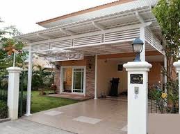 Kanopi memiliki fungsi sebagai pelindung dari sengatan panas sinar matahari. 20 Gambar Contoh Kanopi Rumah Minimalis Dari Baja Ringan Rumah Rumah Minimalis Kanopi