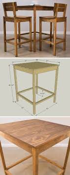This Pub Table Looks Great And Will Fit In Your Kitchen Or Many Other Places Thanks To Its Co Diy Kitchen Table Pub Table And Chairs Kitchen Table Centerpiece
