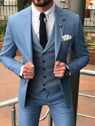 Maybe it's not a sighting or specifically smoke related, but a chuckle or aside that got you through the day! Slim Fit Herren Hochzeitsanzug In Blau Smoking Anzug Hochzeit Buhne Sakko Mi Tiles Com