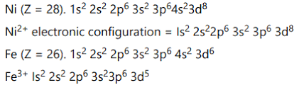 A neutral iron atom has 26 protons and 26 electrons. Which Has The Stable Electronic Configuration N I2 Or Fe 3 Sarthaks Econnect Largest Online Education Community