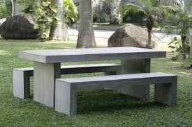 Lightweight Fiber Concrete Table Concrete Garden Concrete Garden Bench Concrete Outdoor Table