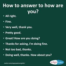 Let your freak flag fly. Eage Spoken English On Twitter How To Respond To How Are You Conversation Starters Learn Different Ways To Answer How Are You Learnenglish Https T Co 0kk7bcnzh8