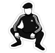 Slav Squat Sticker By Joedoesart In 2021 Slav Squat Squats Model Photography