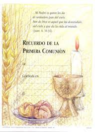 Y verdaderamente en el cielo. Resultado De Imagen Para Oraciones Para Primera Comunion Catolica Para Compartir Con La Familia Oraciones Primera Comunion Recuerdos Primera Comunion Y Imagenes Primera Comunion