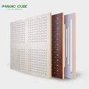 Perforated Slotted Wooden Texture MGO Acoustic Wall Panel