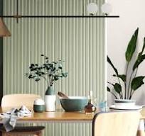 Olive Green Acoustic Slat Wood Wall Paneling, Soundproofing Panels - White  Felt Backing (Coastal Collection)