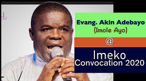 EVANG AKIN ADEBAYO (Imole Ayo)'s ministration at Imeko Christmas  Convocation 2020