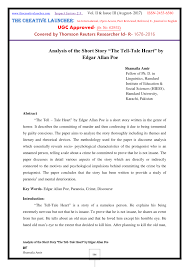 The samples for critique should not come from your own students. Pdf Analysis Of The Short Story The Tell Tale Heart By Edgar Allan Poe