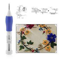 Have you ever tried diy magic embroidery pen? Embroidery Is Made Easier With This Magic Embroidery Pen The Crafting Needle Handle Is Ergonomica Crewel Embroidery Kits Ribbon Embroidery Embroidery Patterns
