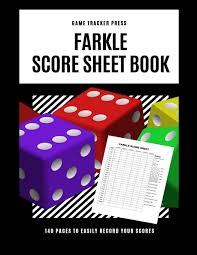 It is easy to learn and fun to play. Amazon Com Farkle Score Sheet Book Score Card Pads Score Sheet Scorekeeping For Classic Dice Game 10000 5000 Zilch Zonk Greed 9781688594937 Press Game Tracker Books