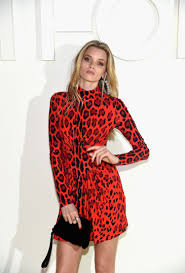 Abbey Lee From Mad Max At Tom Ford Nyfw 2018 Spring Summer 2019 Getthelook Red Leopard Print Dress New York Fashion Week Animal Print Dress Outfits