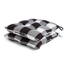 Free shipping on orders over $25 shipped by amazon. Better Homes Gardens Farma Chair Cushion 2 Pack Black 16 X 17 Walmart Com Walmart Com