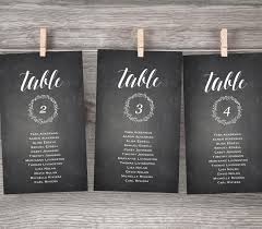 chalkboard wedding seating chart printable hanging seating