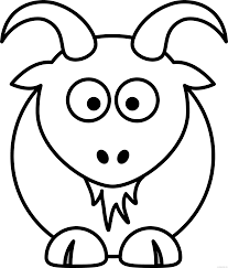 Dltk's crafts for kids free printable coloring pages. Goat Outline Coloring Pages Goat Printable Coloring4free Coloring4free Com