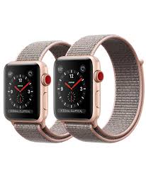 Apple Watch Women S Gold Aluminum Case With Pink Sand Sport Loop 399 429 Gps Cellular Apple Watch Series Apple Watch Apple Watch Series 3