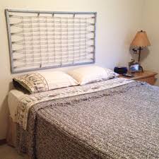 Headboard Idea Repurposed Crib Spring Bed Springs Metal Beds Spring Bed Frame