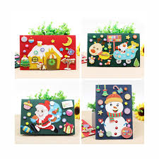 4 sheets, 2 different card fronts, one with text. Card Making Kits Diy Handmade Greeting Card Kits For Kids Christmas Card Folded Cards And Matching Envelopes Thank You Card Art Crafts Crafty Set Gifts For Girls Boys Buy Online In Oman