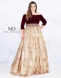Mac duggal size charts can be found online by clicking on any dress, then clicking on view size chart on the left hand side, under the dress description. 66831f Mac Duggal Plus Size Prom Dress