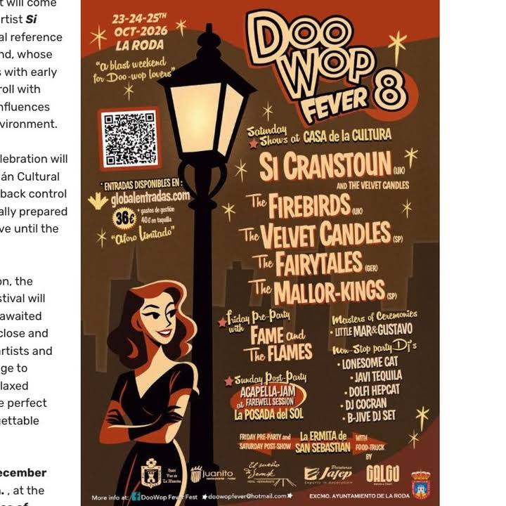 Doo Wop Fever Albacete Spain in Aranda de Duero, Spain