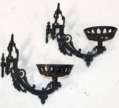 Black scroll wrought iron metal wall hanging tealight 5 candle holder sconce. Wrought Iron Wall Candle Holders Ideas On Foter