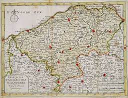 Het graafschap bestond van 862 tot 1795. Belgium Flanders Elwe Langeveld Kaartje Van T Catawiki