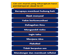 Abad ke 21 proses pembelajaran yang berpusatkan murid berteraskan elemen komunikasi kolaboratif pemikiran kritis dan kreativiti serta aplikasi nilai murni dan etika. Pdp Abad Ppt Download