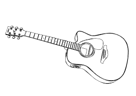 Guitar Design Drawings Illustration