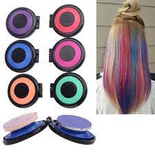 professional 6 colors temporary hair color hair dye powder cake styling hair chalk set non toxic pastels s cores da tintura de cabelo cores de cabelo hair hair