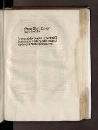 S uper Marci Euange liare P ostilla Generabilis do m in : D om in Al berti  magni Ra tisponetis quonda Episcopi Ordinis Predicato