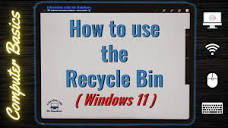 How to use the Recycle Bin | Windows Tutorial - YouTube