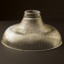 Because our light shades are sold as singles, you can easily replace one or two without having to make a big investment to completely update a light fixture. Large Holophane Glass Dish Light Shade