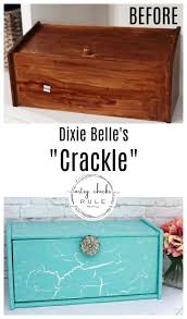And i like to let the piece's personality come out in the process. Dixie Belle Crackle Painted Bread Box Artsy Chicks Rule