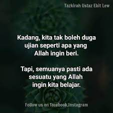 We did not find results for: Rezeki Dan Ujian Dari Allah Motivasi Ustaz Ebit Lew Husniey Husain