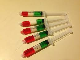 Mexican Syringe Jell O Shots Great For Cinco De Mayo Red Green White Blue Jello Blue Jello Shots Christmas Jello Shots