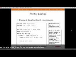 Advanced Sql Subqueries In Oracle Database Youtube Oracle Database Sql Data Science